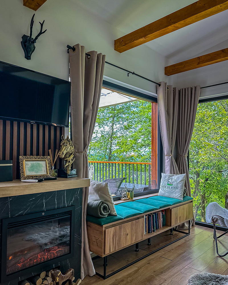 Cabana Verde - Vedere nocturnă